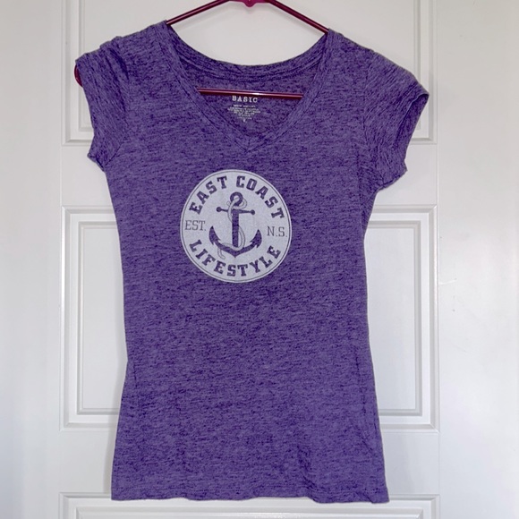 (3 for $15) East Coast Lifestyle T-Shirt ⚓️💜 - Picture 1 of 4